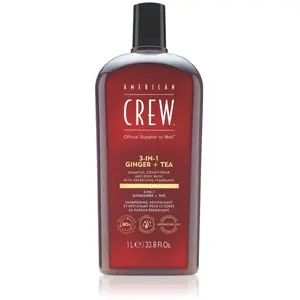 Comparateur de prix : American Crew Hair Care & Body 3in1 Ginger & Tea Shampoing 1000 ml