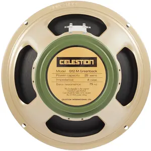 Celestion G12M Greenback Greenback haut-parleur guitare 12" 25W 8 ohm