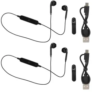 Lot de 2 Écouteurs Sans fil Bluetooth intra-auriculaire mini-sport ave... pas cher