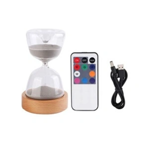 Comparateur de prix : 2 en 1 Sablier+Veilleuse 15 Minutes Minuterie de Sable 7 couleurs LED ...