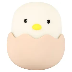 Comparateur de prix : Lampe Forme de Poussin Mignon En Silicone à LED Veilleuse Rechargeable...
