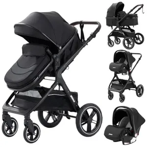 YAZOCO - Poussette combinée 3 en 1 - Avec nacelle-siège auto - Jusqu'à... pas cher
