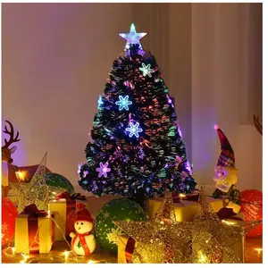 COSTWAY Sapin de Noël Arbre de Noël Artificiel avec Lumières led 180CM, 220 No... pas cher