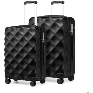 Set de 2 Valises de Voyage Rigide Bagage Cabine à Main (53+61cm) Ultra... pas cher