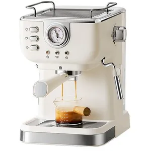 OUKANING Machine à café haute pression semi - automatique  - bulles de lait à vapeur concentrée - 1.5L 1050W 20 bars pas cher