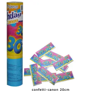 RueDeLaFete Canon à confettis 30 ans - petit modèle pas cher