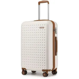 Valise 65x42.5x25.5cm Valise Moyenne en ABS+PC Rigide Trolley Légère 4... pas cher