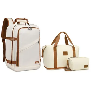 Sac a Dos avec Sac de Voyage avec Trousse de Maquillage en Polyester B... pas cher