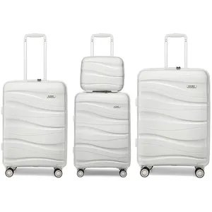 Set de 4 Valises de Voyage (34/55/66/76cm) Rigide Léger Valise Cabine ...