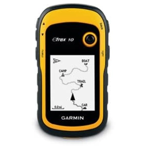 Garmin - 010-00970-00 - eTrex 10 GPS portable de randonnée - Fond cartographique mondial - Jaune/Noir