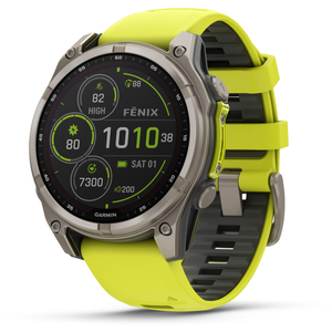 Comparateur de prix : Garmin Fenix 8 Solar Sapphire Titane 47mm Cardio-Gps Jaune/or TU