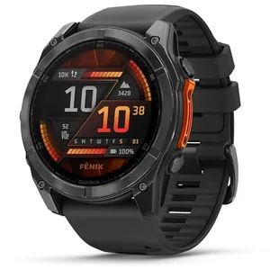 Comparateur de prix : Montre connectée Garmin fenix 8 51 mm Gris avec bracelet Noir