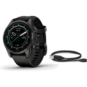 Comparateur de prix : Garmin EPIX Pro Gen 2 Sapphire Titane - 42 mm Cardio-Gps Noir TU