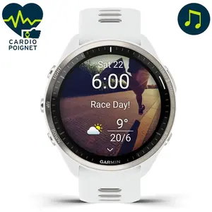 Comparateur de prix : Garmin Forerunner 965 White Blanc