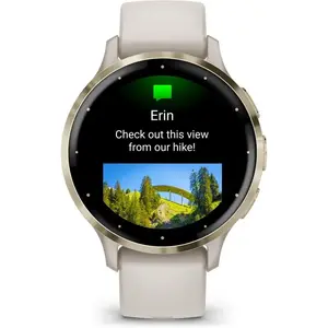 Comparateur de prix : Garmin Venu 3S 41 mm or avec bracelet en silicone ivoire [Wi-Fi]