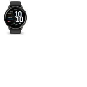 Comparateur de prix : Montre sport GARMIN Venu 4 Noir/Gris Silicone noir 45mm