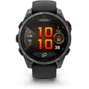 Comparateur de prix : Garmin Fenix 8 Pro Amoled Titane 47mm Carbon Gray Noir