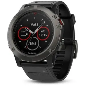 Garmin Fenix 5X Gris Saphir avec Bracelet Noir pas cher