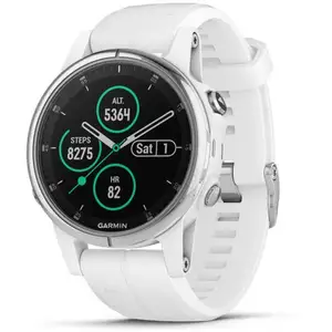 Garmin Fénix 5S Plus Saphir Blanc avec Bracelet Blanc pas cher