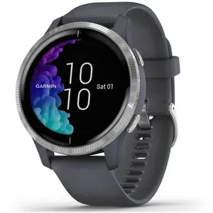 Garmin Venu Amoled Bleu Granite Argent pas cher