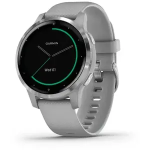 GARMIN Vivoactive 4S - Montre connectée GPS multisports - Silver Powder Grey pas cher