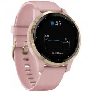 Garmin Vivoactive 4s 40 mm rosa et bracelet en silicone rosa pas cher