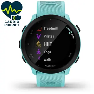 Montre connectée sport GARMIN Forerunner 55 Aqua (Vert d eau