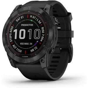 Montre Garmin F nix® 7X Sapphire Solar - titane black/noir - TU pas cher