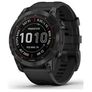 Comparateur de prix : Montre Garmin F nix® 7X Sapphire Solar - titane carbon gray/noir - TU