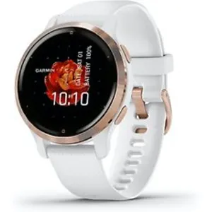 Comparateur de prix : Garmin Montre Connectée Femme VENU 2S 010-02429-13 - Bracelet Silicone Blanc