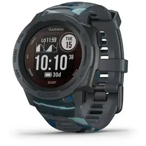 Garmin Instinct Solar   Surf Edition Mip Noir, Bleu Gps (Satellite) - NeufVendu par3suisses