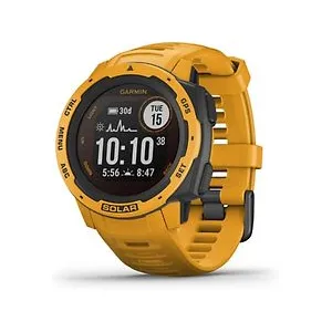 Garmin Instinct Solar 45 mm gelb et bracelet en silicone gelb pas cher