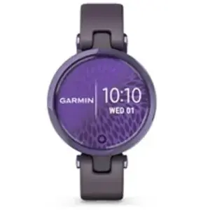 Montre connectée Garmin Lily Sport avec boîtier violet foncé et bracelet en silicone violet foncéVendu par3suisses
