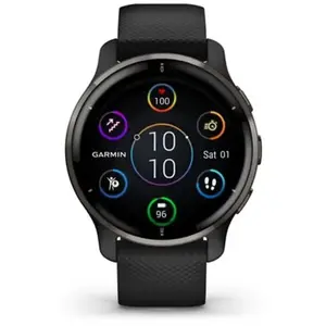 Garmin Venu 2 Plus 43 mm noir avec bracelet en silicone noir [Wi-Fi] pas cher