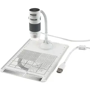 Comparateur de prix : Carson  eFlex LED Microscope numérique USB lumineux avec support flexible et base - MM-840