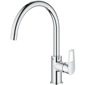 Grohe Bauloop Mitigeur monocommande évier col de cygne, Chrome (G-31368001) pas cher