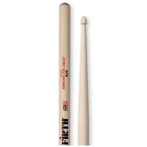Vic Firth AJ2 - American Jazz Hickory Baguettes de Batterie