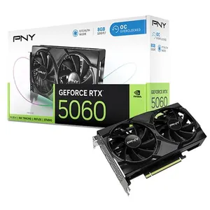 Comparateur de prix : PNY Carte Graphique GEFORCE RTX  5060 8GB Overclocked Dual Fan DLSS 4