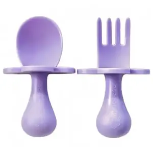 Couverts ergonomiques d'apprentissage VIOLET Grabease pas cher