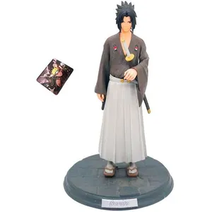Non communiqué Figurine Naruto Kimono Uchiha Sasuke 30cm avec tapis de souris NarutoVendu parfnac