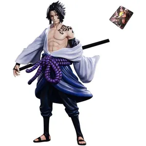 Non communiqué Figurine Naruto Uchiha Sasuke 25cm avec tapis de souris Naruto pas cher