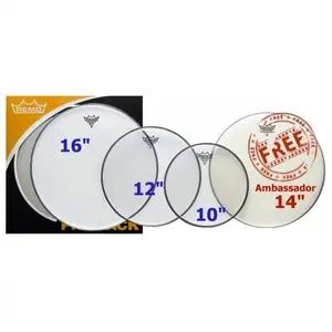 Comparateur de prix : Remo PP-1860-BE Emperor Clear Fusion ProPack - peaux de batterie