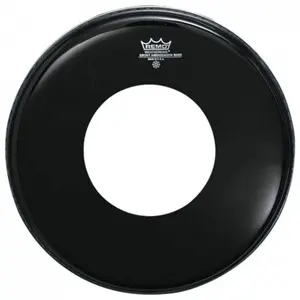 Remo ES-1024-CH peau de grosse caisse 24'' avec trou, série Ambassador Ebony pas cher