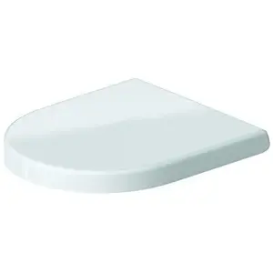 DURAVIT 0069890000 Abattant de WC avec charnières en acier inoxydable Blanc Fermeture douceVendu paramazon
