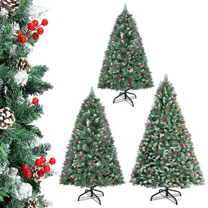 XMTECH Arbre de Noël 150cm Artificiel PVC Sapin de Noël avec support m... pas cher
