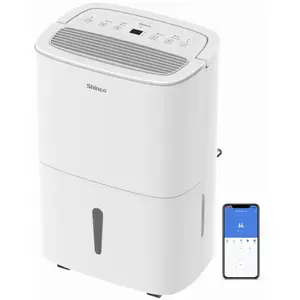 Shinco WIFI Déshumidificateur 30L-Jour, Purificateur d'air, Filter à Charbon Actif, Drainage Continu, Fonction Sèche-Linge, BlancVendu parcdiscount