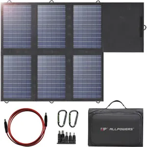 ALLPOWERS Chargeur de panneau solaire pliable 60 W Panneau portable ...Vendu parcdiscount