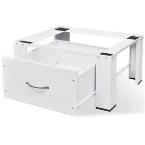 Socle pour machine à laver avec tiroir Blanc - Fimei