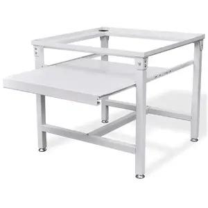 Socle pour machine à laver avec étagère coulissante Blanc - Fimei pas cher