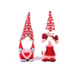 Lot de 2 nains de Noël en peluche FONGWAN cadeaux de Saint-Valentin po... pas cher